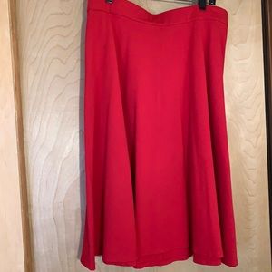 LANE BRYNT RED SKIRT